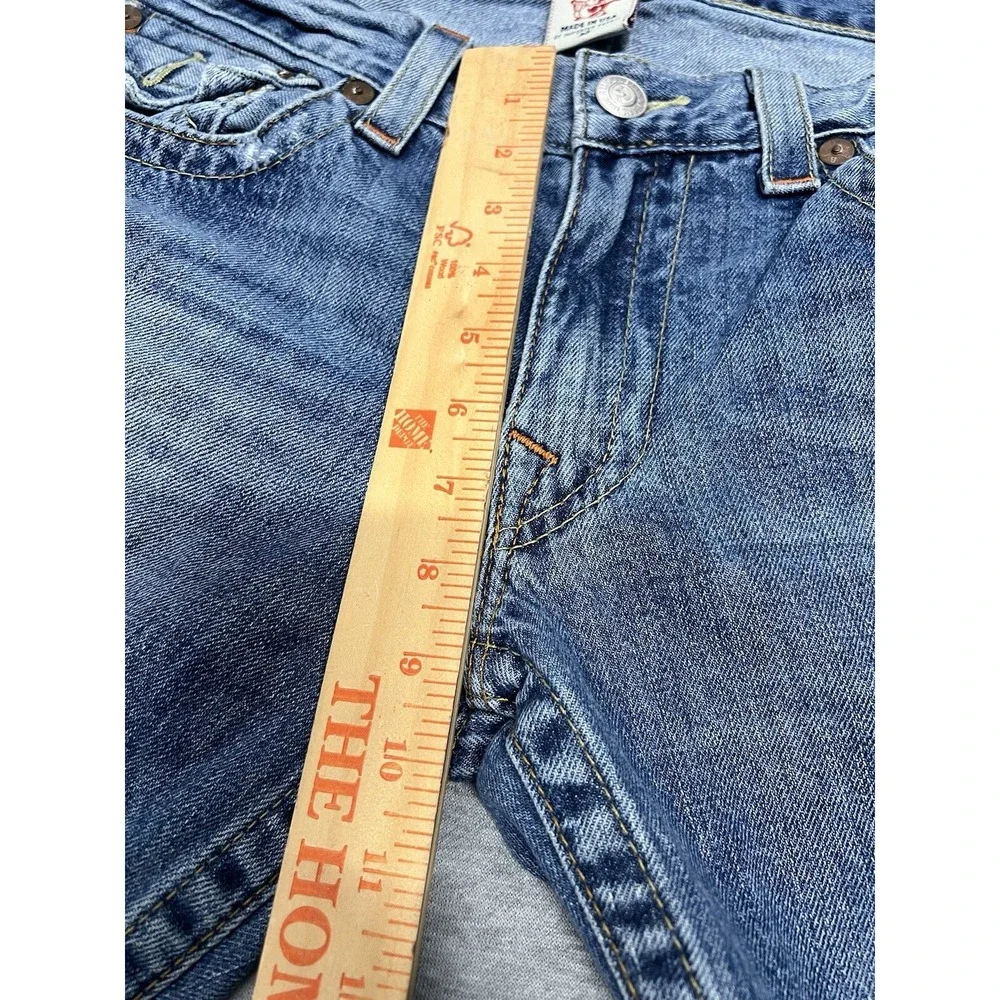 Vintage True Religion Y2K 90s Jeans Bootcut Women's US 33 Denim Distressed